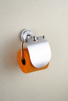 Uchwyt na papier toaletowy z klapką <br/> NIKOLAS  NIK-57062